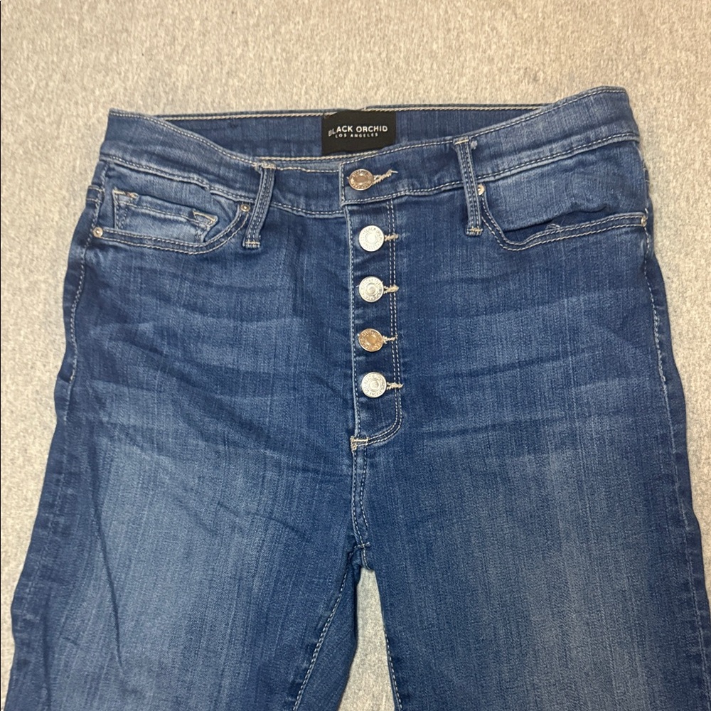Black Orchid High Rise Blue Jeans - Picture 3 of 13
